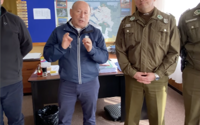 Panguipulli avanza en seguridad: alcalde Valdivia recibe a Coronel Vega por nuevas inversiones de Carabineros y convenio con el municipio